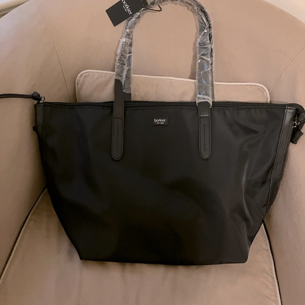 Botkier NewYork tote in black with side zippers